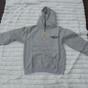 Essentials Heather Gray Pullover Hoodie